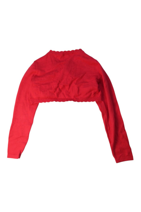 A Red Cardigans from Mayoral in size 6T for girl. (Back View)
