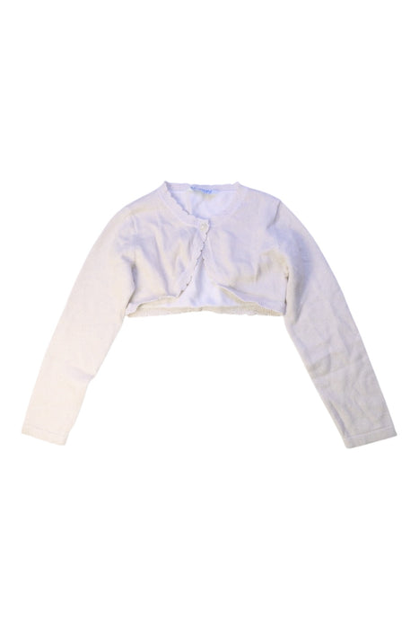 A White Cardigans from Mayoral in size 6T for girl. (Front View)