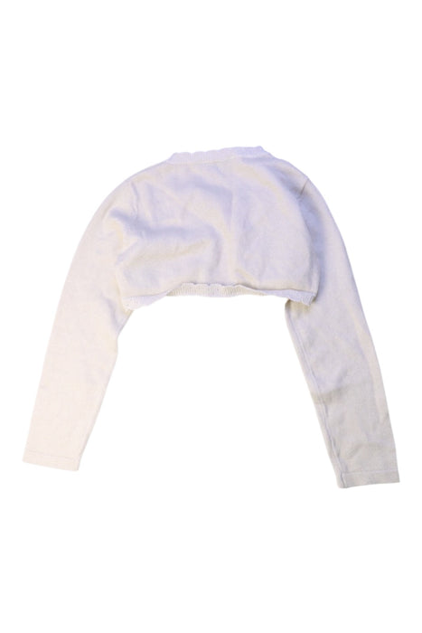 A White Cardigans from Mayoral in size 6T for girl. (Back View)