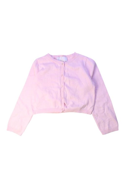 A Pink Cardigans from Jacadi in size 6T for girl. (Front View)