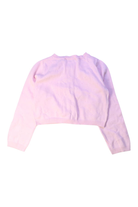 A Pink Cardigans from Jacadi in size 6T for girl. (Back View)