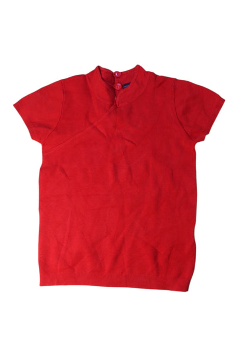 A Red Short Sleeve Tops from Shanghai Tang in size 6T for girl. (Front View)