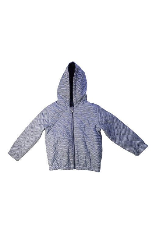 A Blue Puffer/Quilted Coats & Outerwear from Petit Bateau in size 4T for boy. (Front View)