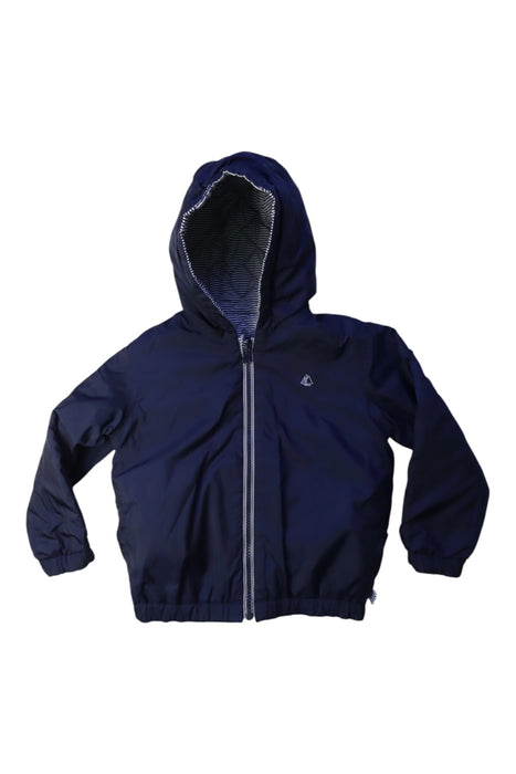 A Blue Puffer/Quilted Coats & Outerwear from Petit Bateau in size 4T for boy. (Back View)