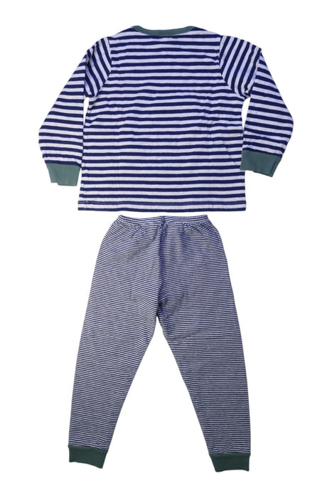 A Navy Pyjama Sets from Petit Bateau in size 4T for boy. (Back View)