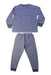 A Navy Pyjama Sets from Petit Bateau in size 4T for boy. (Back View)
