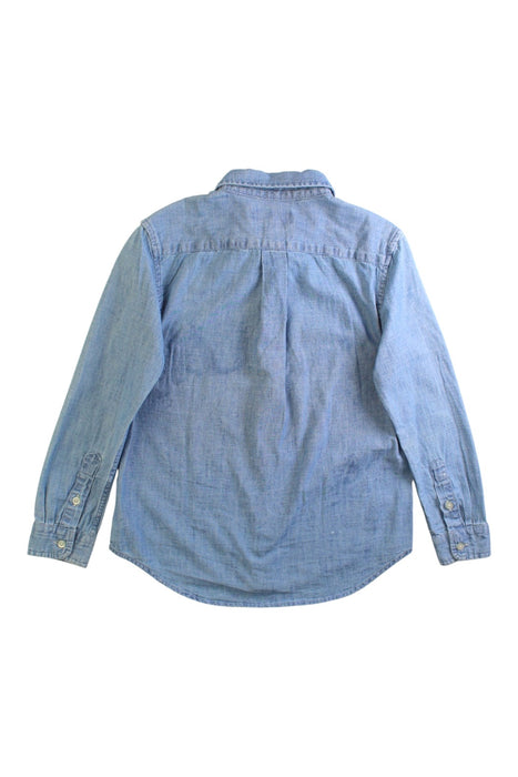 A Blue Long Sleeve Shirts from Ralph Lauren in size 6T for boy. (Back View)