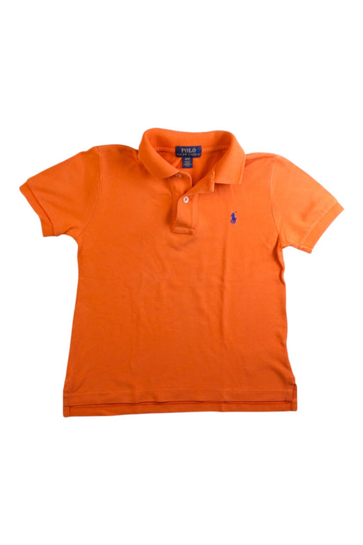 A Orange Short Sleeve Polos from Polo Ralph Lauren in size 4T for boy. (Front View)