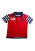 A Red Short Sleeve Polos from Polo Ralph Lauren in size 4T for boy. (Front View)