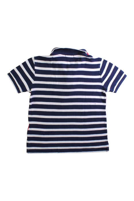 A Red Short Sleeve Polos from Polo Ralph Lauren in size 4T for boy. (Back View)