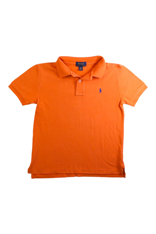 A Orange Short Sleeve Polos from Polo Ralph Lauren in size 6T for boy. (Front View)
