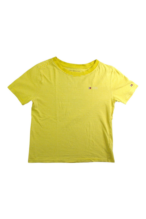 A Yellow Short Sleeve T Shirts from Tommy Hilfiger in size 6T for boy. (Front View)