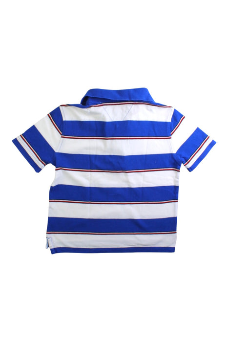 A Blue Short Sleeve Polos from Tommy Hilfiger in size 6T for boy. (Back View)