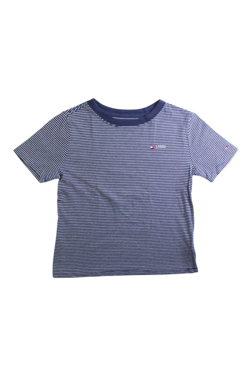 A Blue Short Sleeve T Shirts from Tommy Hilfiger in size 6T for boy. (Front View)