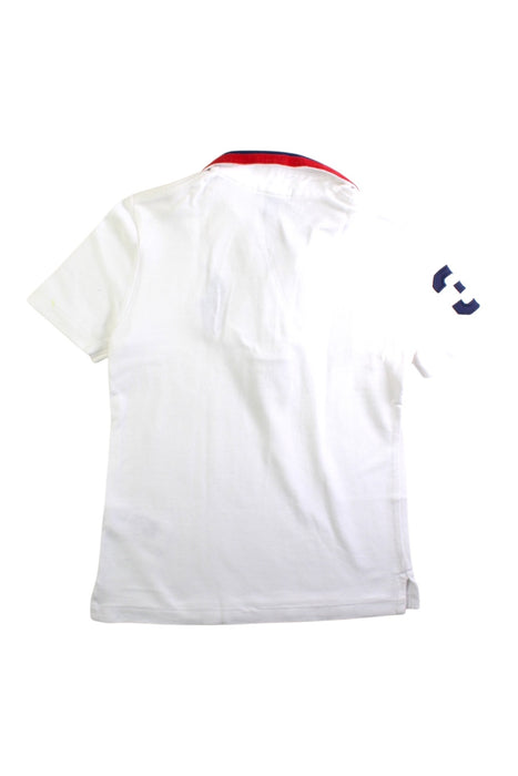 A White Short Sleeve Polos from Polo Ralph Lauren in size 6T for boy. (Back View)