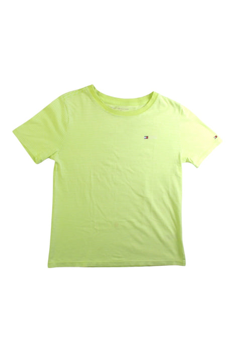 A Yellow Short Sleeve T Shirts from Tommy Hilfiger in size 8Y for boy. (Front View)