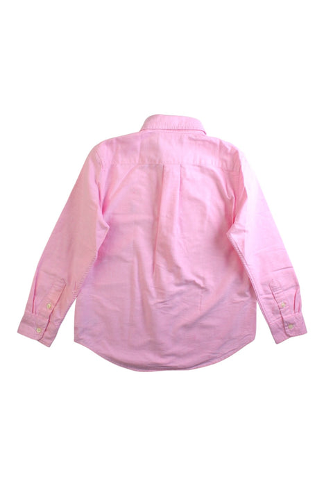 A Pink Long Sleeve Shirts from Ralph Lauren in size 6T for boy. (Back View)