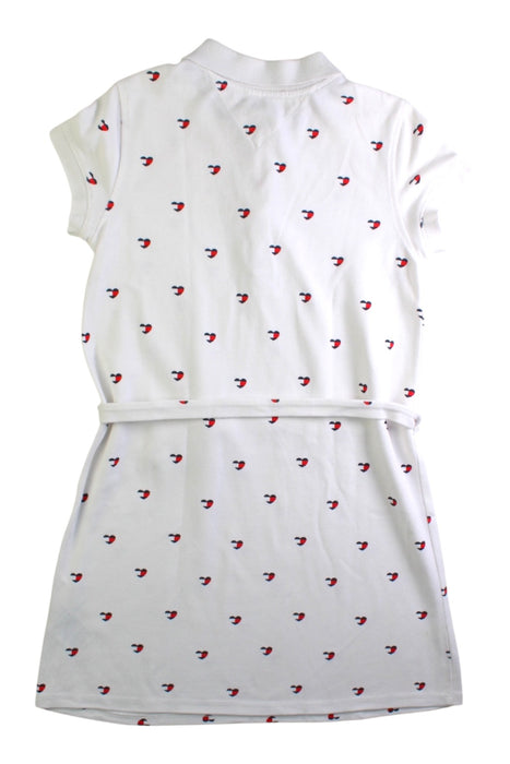 A White Short Sleeve Dresses from Tommy Hilfiger in size 8Y for girl. (Back View)
