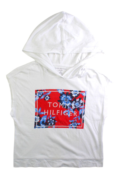 A White Sleeveless T Shirts from Tommy Hilfiger in size 8Y for girl. (Front View)