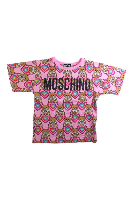 A Multicolour Short Sleeve T Shirts from Moschino in size 6T for girl. (Front View)