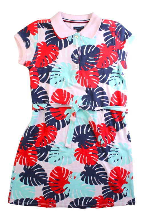 A Multicolour Short Sleeve Dresses from Tommy Hilfiger in size 8Y for girl. (Front View)