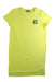 A Yellow Short Sleeve Dresses from DKNY in size 12Y for girl. (Front View)