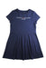 A Navy Short Sleeve Dresses from Tommy Hilfiger in size 8Y for girl. (Front View)