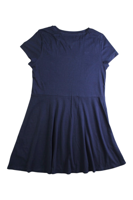 A Navy Short Sleeve Dresses from Tommy Hilfiger in size 8Y for girl. (Back View)
