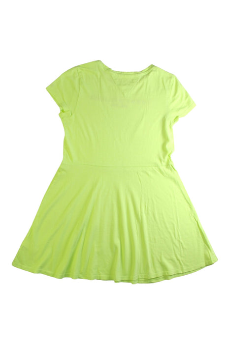 A Green Short Sleeve Dresses from Tommy Hilfiger in size 8Y for girl. (Back View)