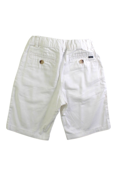 A White Shorts from Polo Ralph Lauren in size 6T for boy. (Back View)