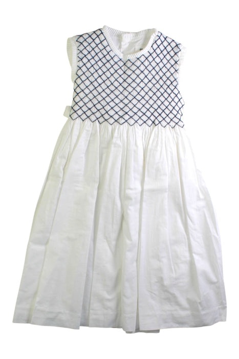 A White Sleeveless Dresses from Korango in size 4T for girl. (Front View)