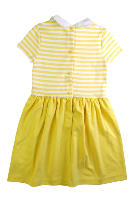 A Yellow Short Sleeve Dresses from Polo Ralph Lauren in size 6T for girl. (Back View)