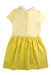 A Yellow Short Sleeve Dresses from Polo Ralph Lauren in size 6T for girl. (Back View)