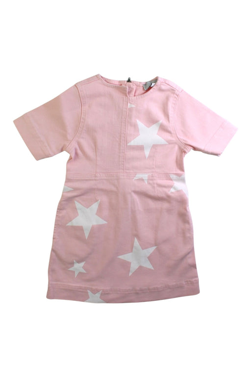 A Pink Short Sleeve Dresses from Stella McCartney in size 4T for girl. (Front View)