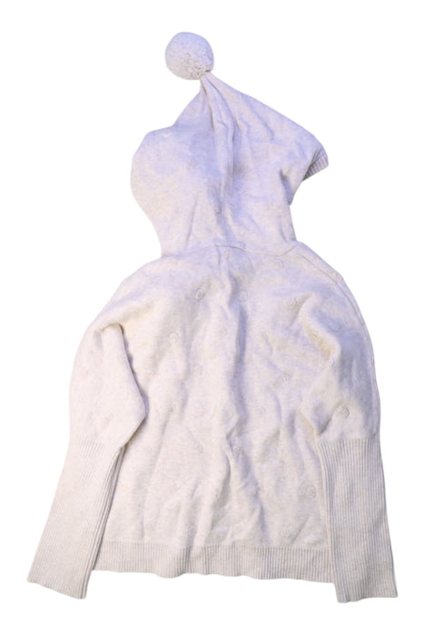 A White Hooded Sweatshirts from Seed in size 8Y for girl. (Back View)