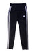 A Black Active Pants from Adidas in size 7Y for boy. (Front View)