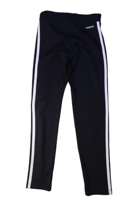 A Black Active Pants from Adidas in size 7Y for boy. (Back View)