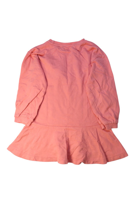 A Pink Long Sleeve Dresses from Seed in size 6T for girl. (Back View)