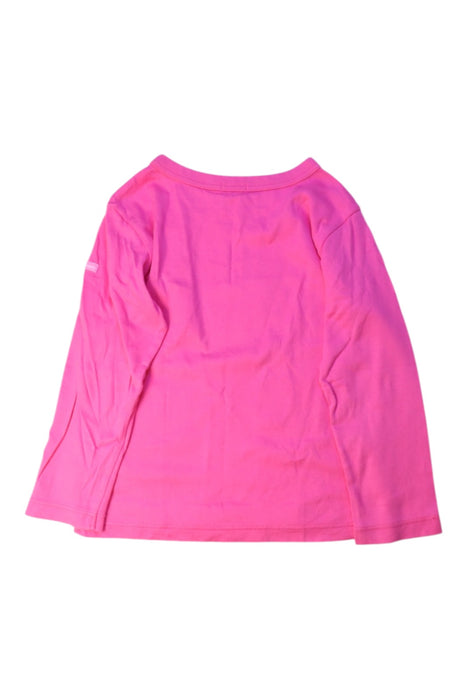A Pink Long Sleeve Tops from Miki House in size 4T for girl. (Back View)