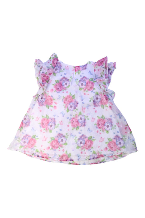 A White Sleeveless Dresses from Mayoral in size 6T for girl. (Back View)