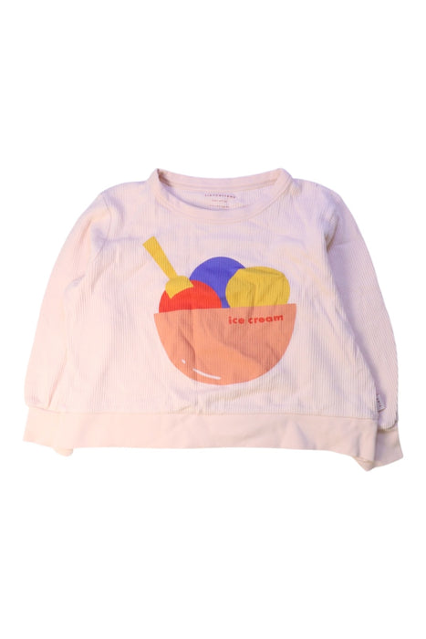 A Pink Crewneck Sweatshirts from Tinycottons in size 6T for girl. (Front View)