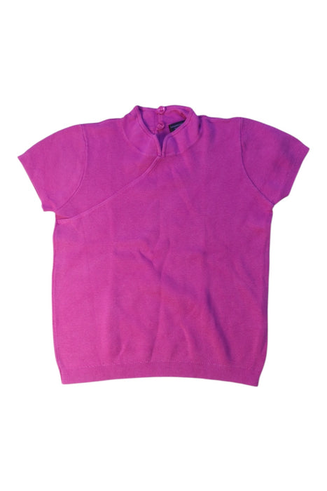 A Purple Short Sleeve Tops from Shanghai Tang in size 8Y for girl. (Front View)