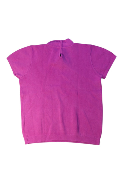 A Purple Short Sleeve Tops from Shanghai Tang in size 8Y for girl. (Back View)
