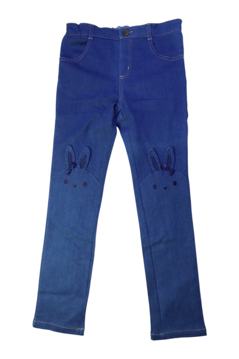 A Blue Jeggings from Mezzo Piano in size 9Y for girl. (Front View)