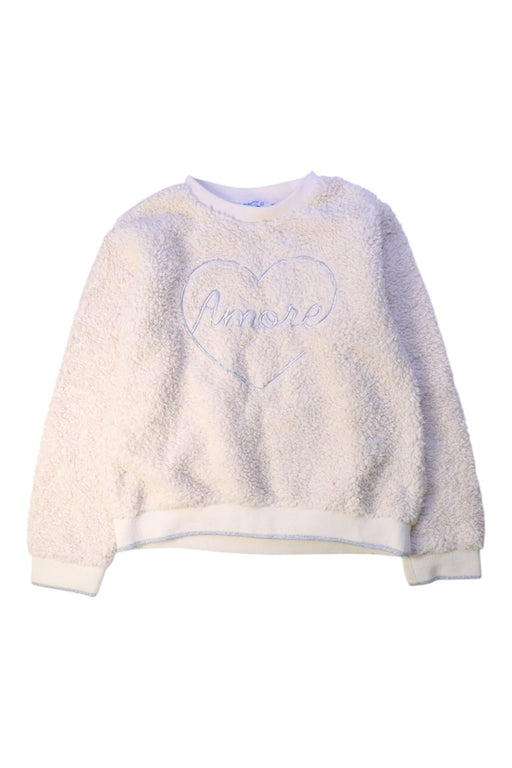 A White Crewneck Sweatshirts from Mayoral in size 8Y for girl. (Front View)