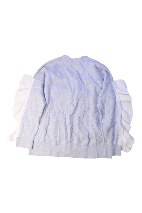 A Blue Cardigans from Seed in size 4T for girl. (Back View)