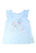 A Blue Sleeveless Tops from Mezzo Piano in size 7Y for girl. (Front View)