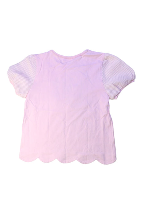A Pink Short Sleeve Tops from Mezzo Piano in size 7Y for girl. (Back View)