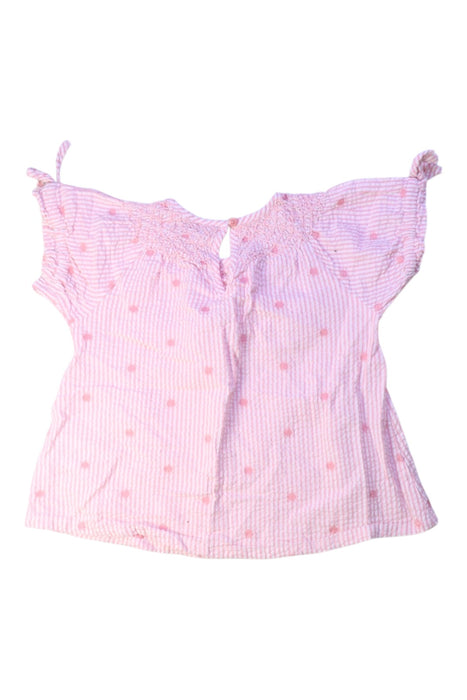 A Pink Short Sleeve Tops from Seed in size 6T for girl. (Back View)