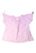 A Pink Short Sleeve Tops from Seed in size 6T for girl. (Back View)